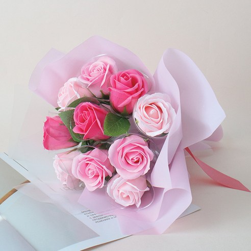 모리앤 로맨틱장미 꽃다발 10송이는 사랑을 표현하기에 최적의 선물