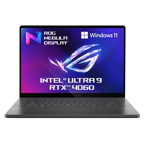에이수스 2024 ROG 제피러스 G16 코어Ultra9 인텔 14세대 지포스 RTX 4060, 이클립스 그레이, 1536GB, 32GB, WIN11 Home, GU605MV-QR229W