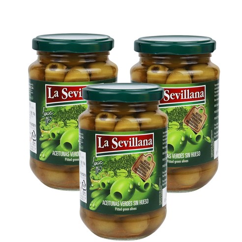 라세빌라나 그린 올리브, 370g, 3개