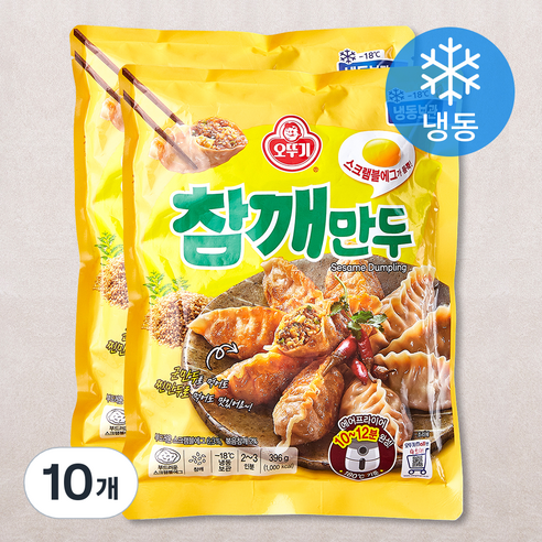 오뚜기 참깨만두 (냉동), 396g, 10개