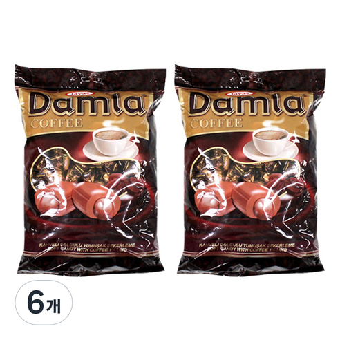 담라 커피 소프트캔디, 1kg, 6개