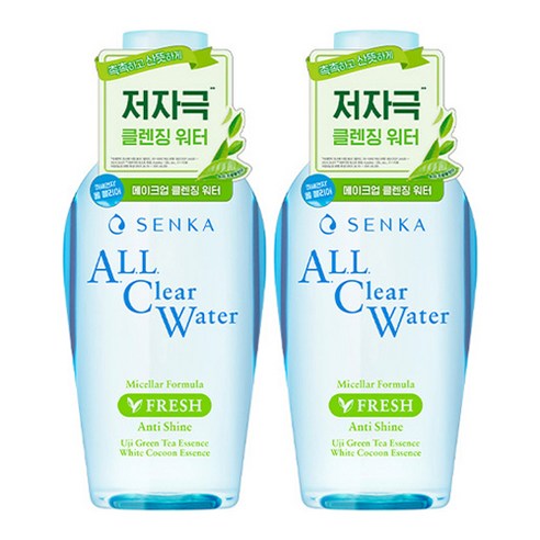 센카 올 클리어 워터 미셀라 포뮬러 프레시 A, 230ml, 2개 바이오더마클렌징워터