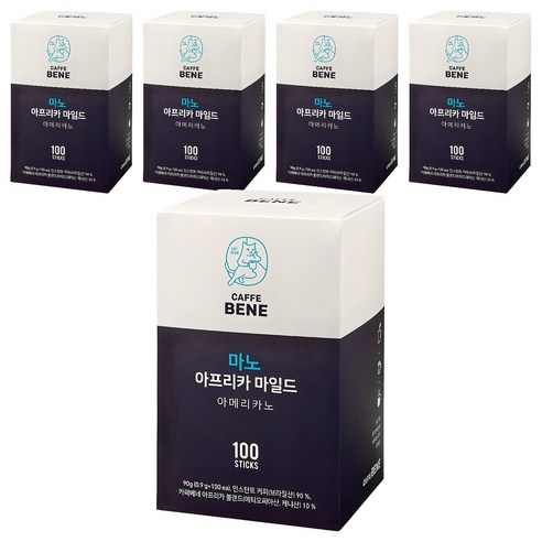 카페베네 마노 아프리카 마일드, 900mg, 100개입, 5개