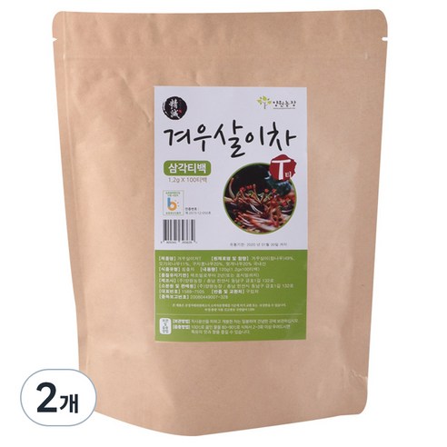 양원농장 겨우살이차, 1.2g, 100개입, 2개