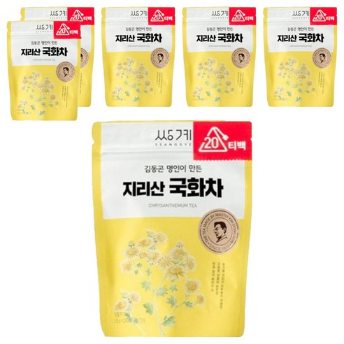 쌍계명차 김동곤 명인이 만든 지리산 국화차, 0.5g, 20개입, 6개