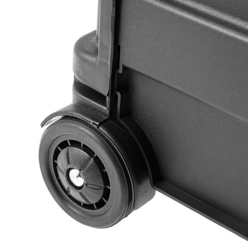 홈플래닛 접이식 다용도 쇼핑카트 블랙 L, 1개