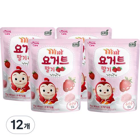 프로엠 유아용 까까 요거트 10g, 12개, 딸기맛