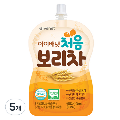 아이배냇 처음 보리차, 100ml, 5개