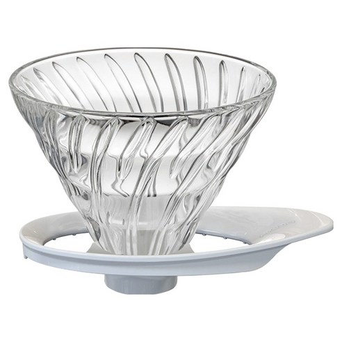 하리오 V60 글래스 드리퍼 화이트, 1개