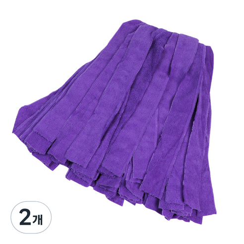 월드크린 극세사 마포걸레 보라 270g, 2개