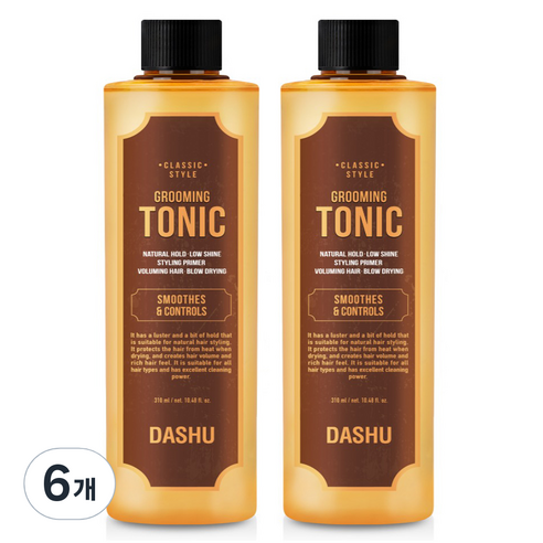 다슈 클래식 스타일 그루밍 토닉 헤어 왁스, 310ml, 6개