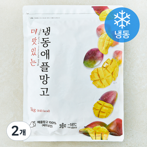 더 맛있는 애플망고 (냉동), 2개, 1kg