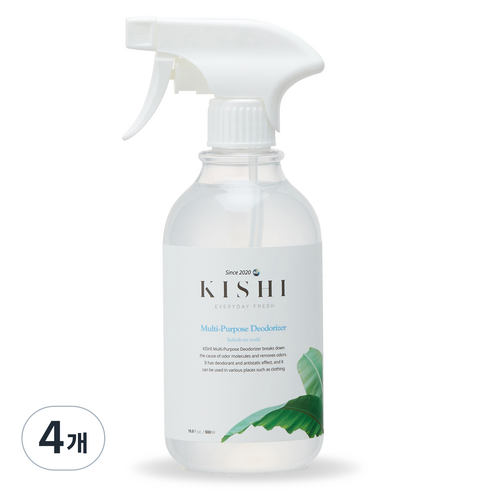 키쉬 프리미엄 다목적 살균탈취제 본품, 500ml, 4개
