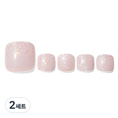 데싱디바 글레이즈 네일스티커 세트, 슈가 프리즘, 2세트