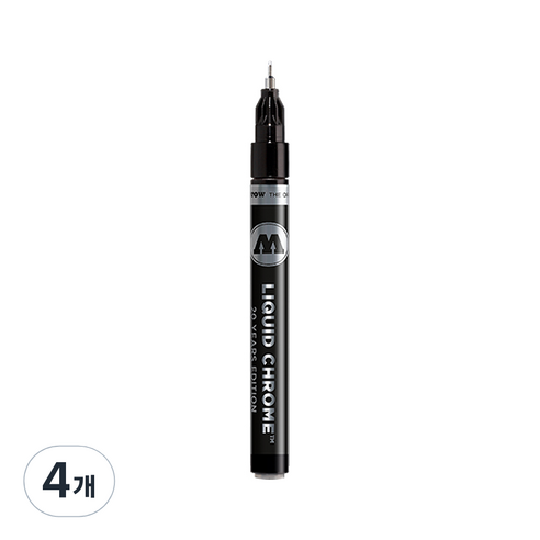 모로토우 리퀴드 크롬 마카 1mm, 1색, 4개