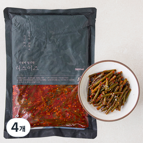 디스이즈 양념 마늘쫑무침, 1kg, 4개
