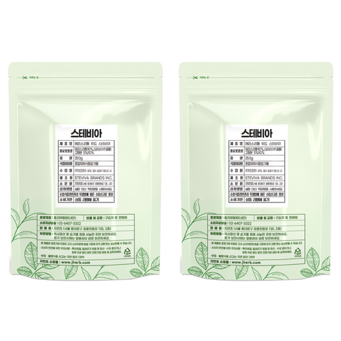 자연초 에리스리톨 위드 스테비아 분말, 250g, 2개