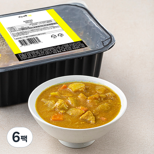남도애꽃 수제카레, 600g, 6팩
