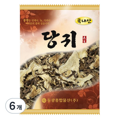 동광종합물산 당귀 국내산, 100g, 6개