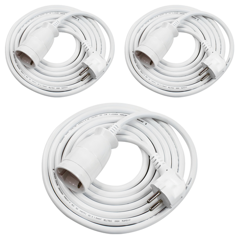 원스탑 고용량 전기 멀티탭 1구 16A, 3m, 화이트, 3개