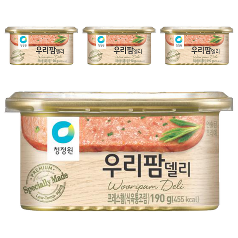 우리팜 청정원 델리 햄통조림, 4개