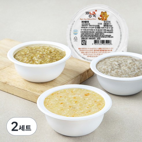 짱죽 냉장 이유식 중기 죽1(7-8개월부터) 200g x 4팩 세트 B, 800g, 2세트