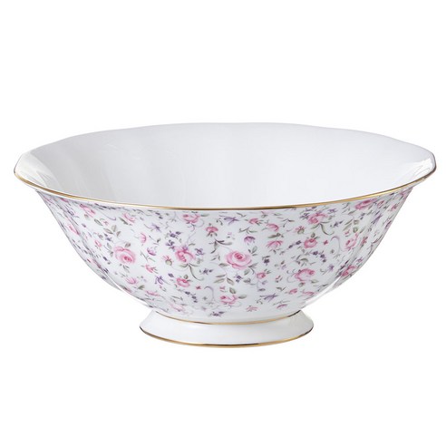 로얄알버트 뉴황실장미 VINTAGE SALAD BOWL 24.5cm, ROSE CONFETTI, 1개