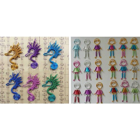 수공예 컬러 철사로 나만의 창작물을 만들어보세요