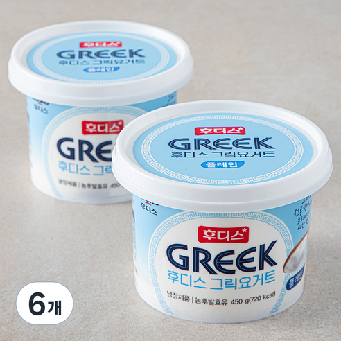 후디스 그릭요거트 플레인, 450g, 1개