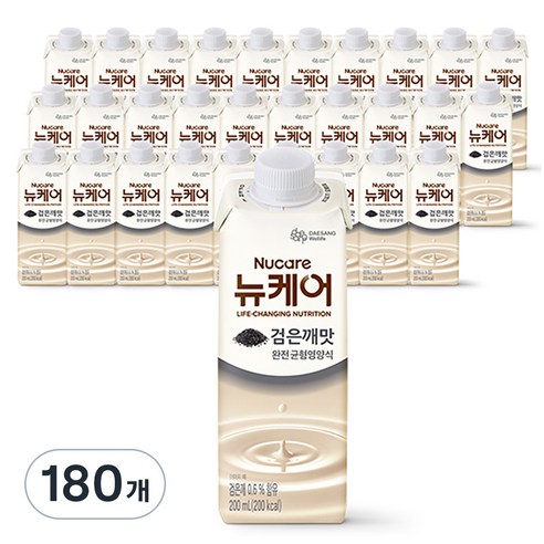 뉴케어 검은깨맛 완전균형영양식, 200ml, 180개
