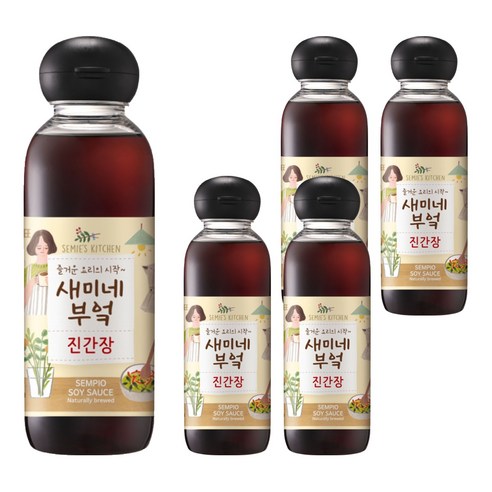 샘표 새미네부엌 진간장, 450ml, 5개