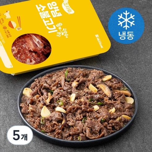 요리락 양념 소불고기 (냉동), 5개, 400g