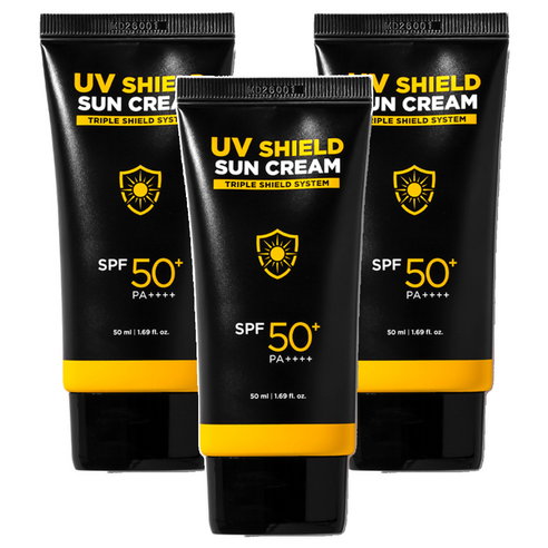 미프 UV쉴드 선크림 SPF50+ PA++++, 50ml, 3개