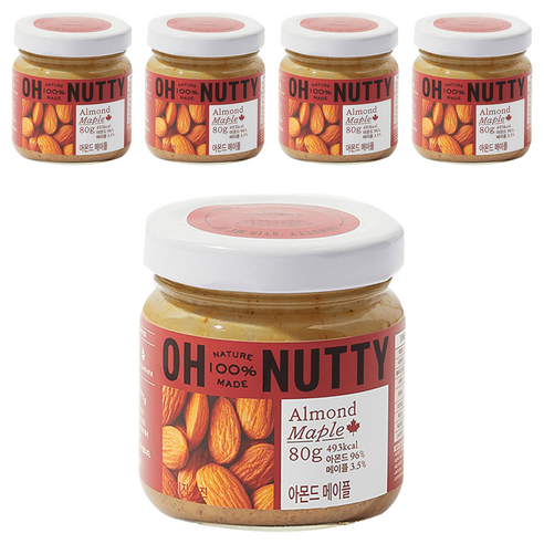 오넛티 아몬드 메이플, 80g, 5개