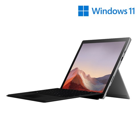 마이크로소프트 2019 Surface Pro7 12.3 + 블랙 타입커버 세트, 플래티넘, 코어i5 10세대, 256GB, 8GB, WIN10 Home, PUV-00010