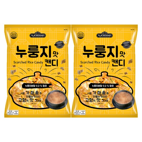 일광제과 캔디 누룽지맛, 800g, 2개