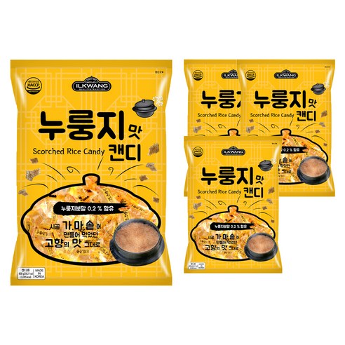 일광제과 캔디 누룽지맛, 800g, 4개