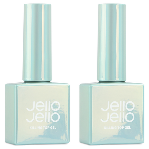 젤로젤로 네일 논와이프 킬링 탑 젤, 10ml, 2개