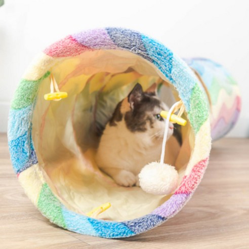 로켓배송으로 신속한 배송과 높은 평가를 받는 빌리네집 레인보우 고양이 터널