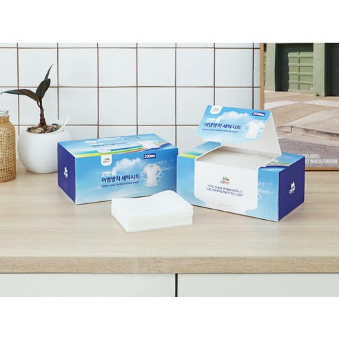 코멧 홈 이염방지 세탁시트 200매, 2개