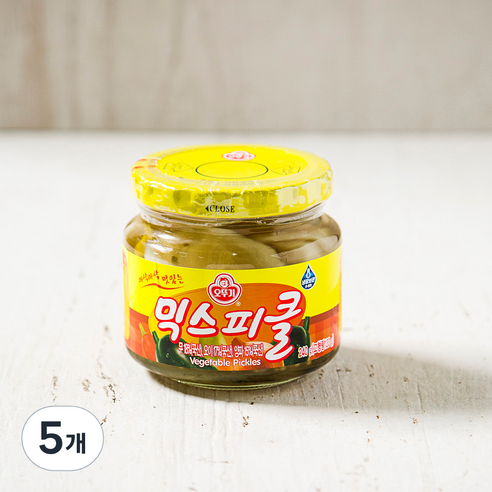 오뚜기 아삭아삭 맛있는 믹스피클, 240g, 5개