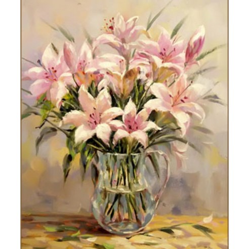모모픽스페인팅 핑크 릴리 40 x 50 cm, 1개