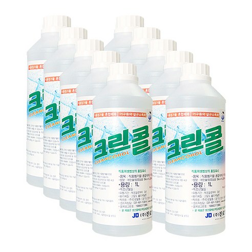 진로발효 크린콜 59% 살균소독제, 1L, 10개