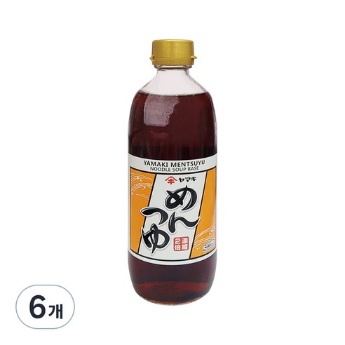 야마키 멘 쯔유, 6개, 500ml