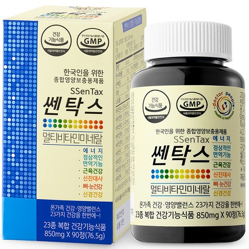 닥터피플 쎈탁스 종합 멀티비타민 미네랄 25.5g, 30정, 2개 종합비타민