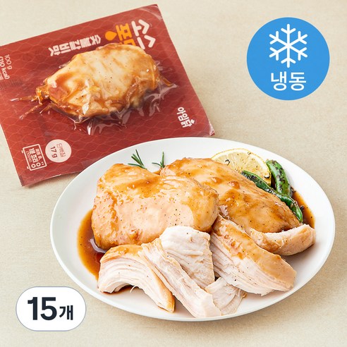 아임닭 소스퐁닭 숯불갈비맛 (냉동), 100g, 1개입, 15개