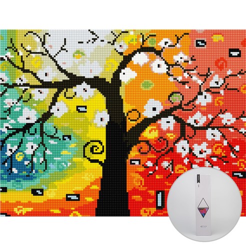 아트조이 DIY 보석십자수 30 x 40 cm, 행복나무, 1개