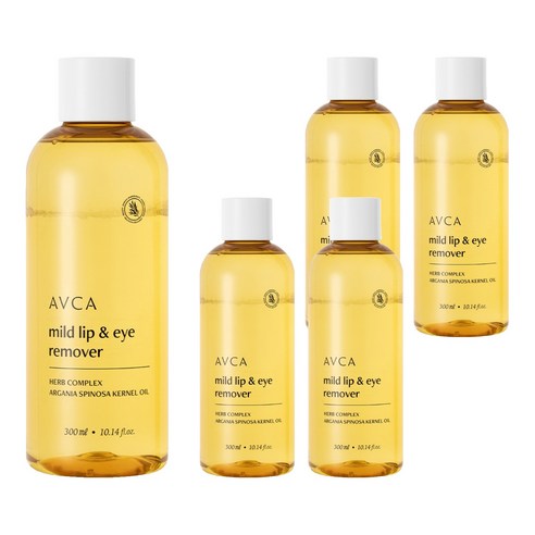 아브카 마일드 대용량 립앤아이 리무버, 5개, 300ml