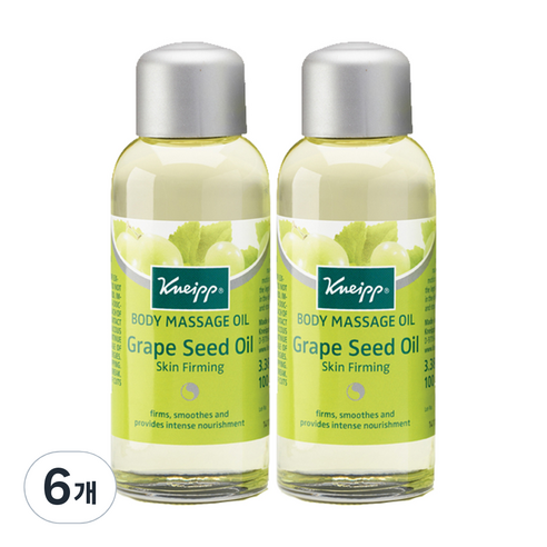 크나이프 스킨퍼밍 그레이프 씨드 바디 마사지오일, 100ml, 6개