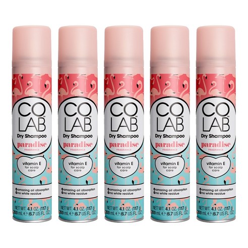 코랩 퍼퓸 드라이샴푸 파라다이스향, 200ml, 5개